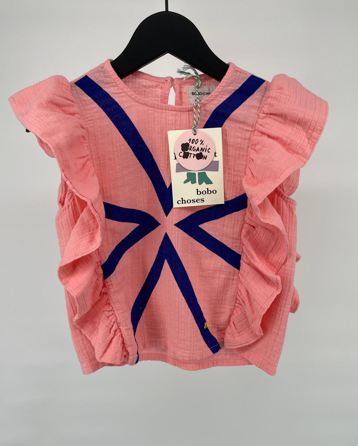 Top Mouwloos Roze Roesjes