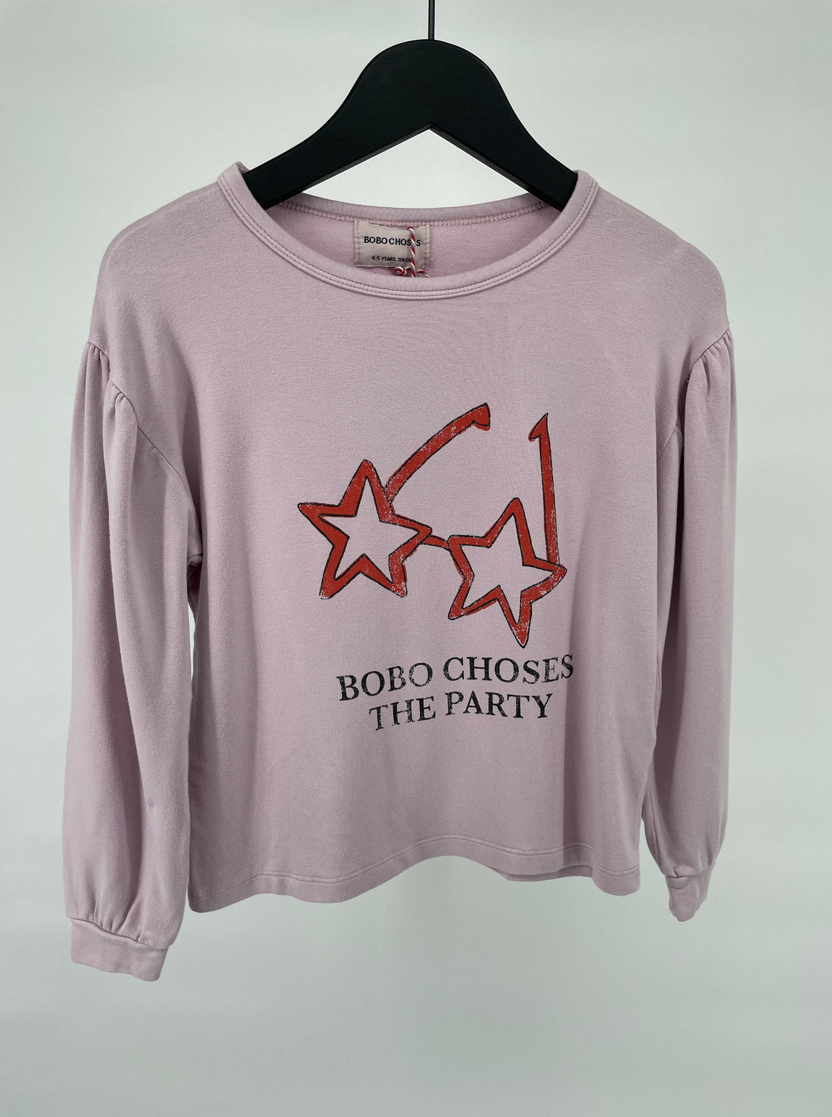 Top Lange Mouwen Paars Ster Bril Party Maat 104 / 110