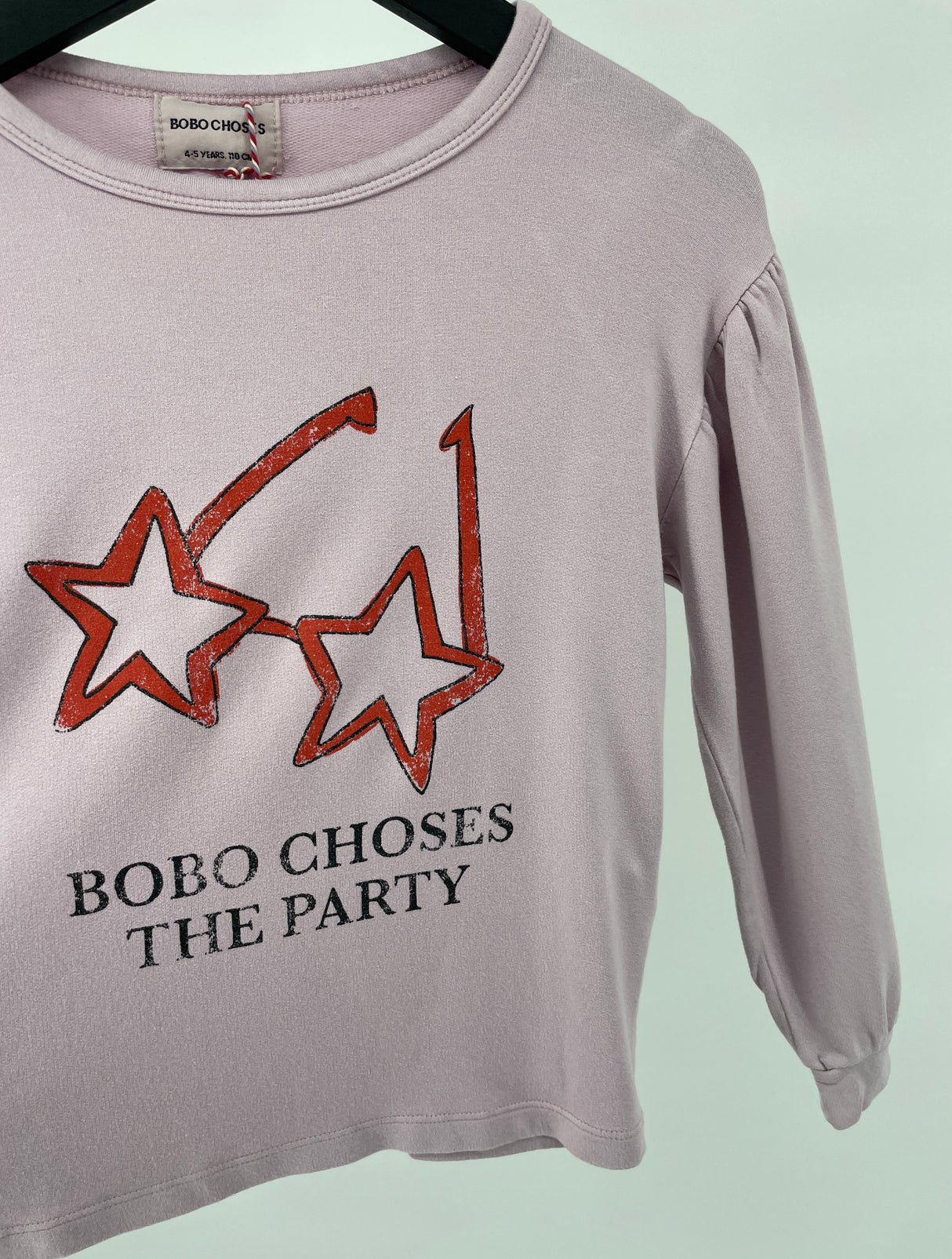 Top Lange Mouwen Paars Ster Bril Party Maat 104 / 110