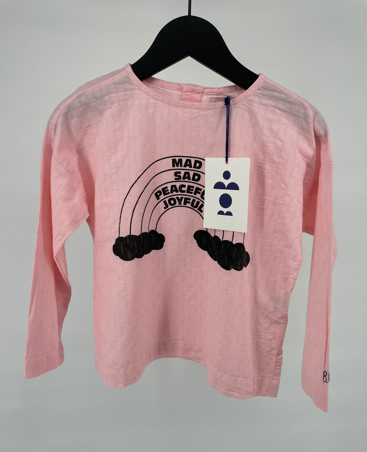 Top Lange Mouwen Roze Regenboog