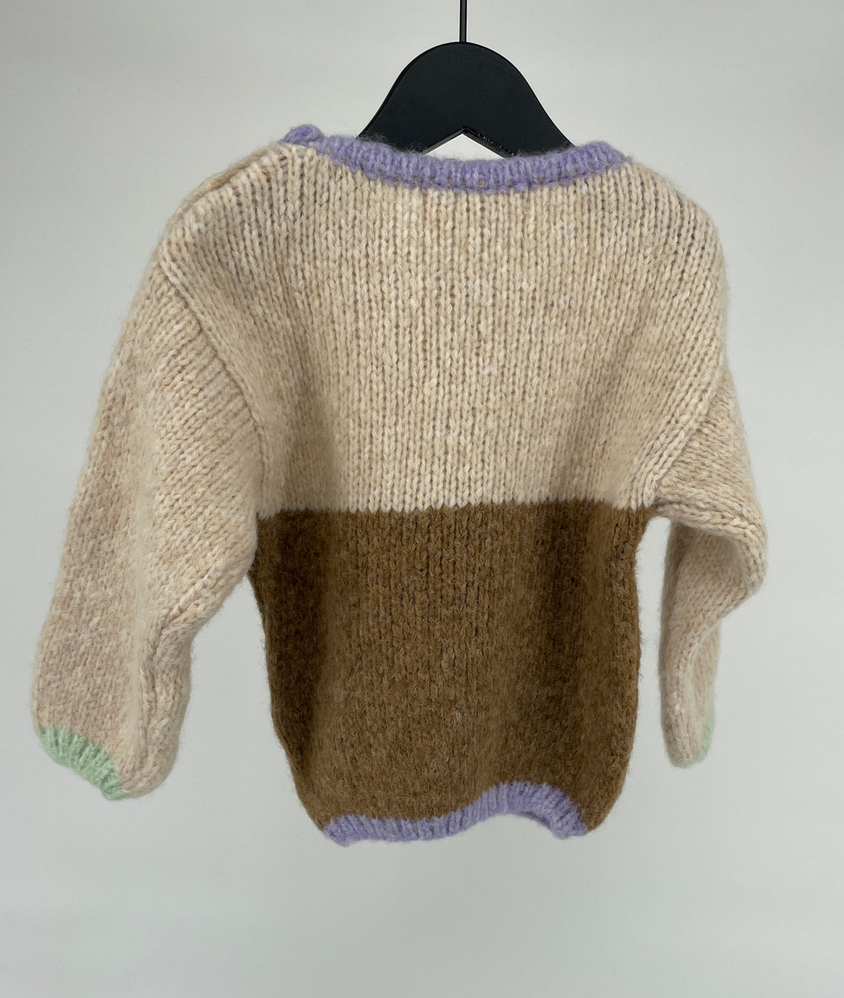 Trui Wol Beige Bruin Maat 86 / 92