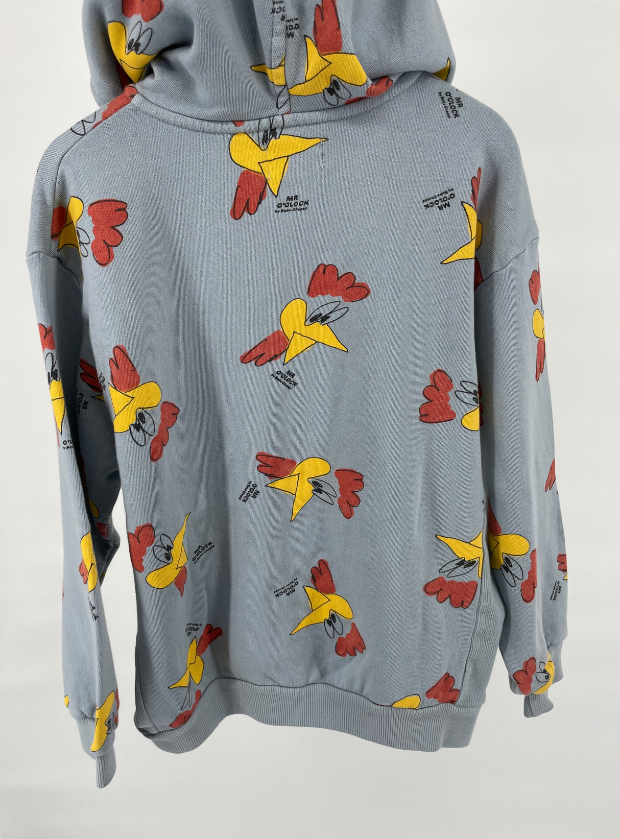 Vest Capuchon Grijs Hanen Print Maat 140 / 146