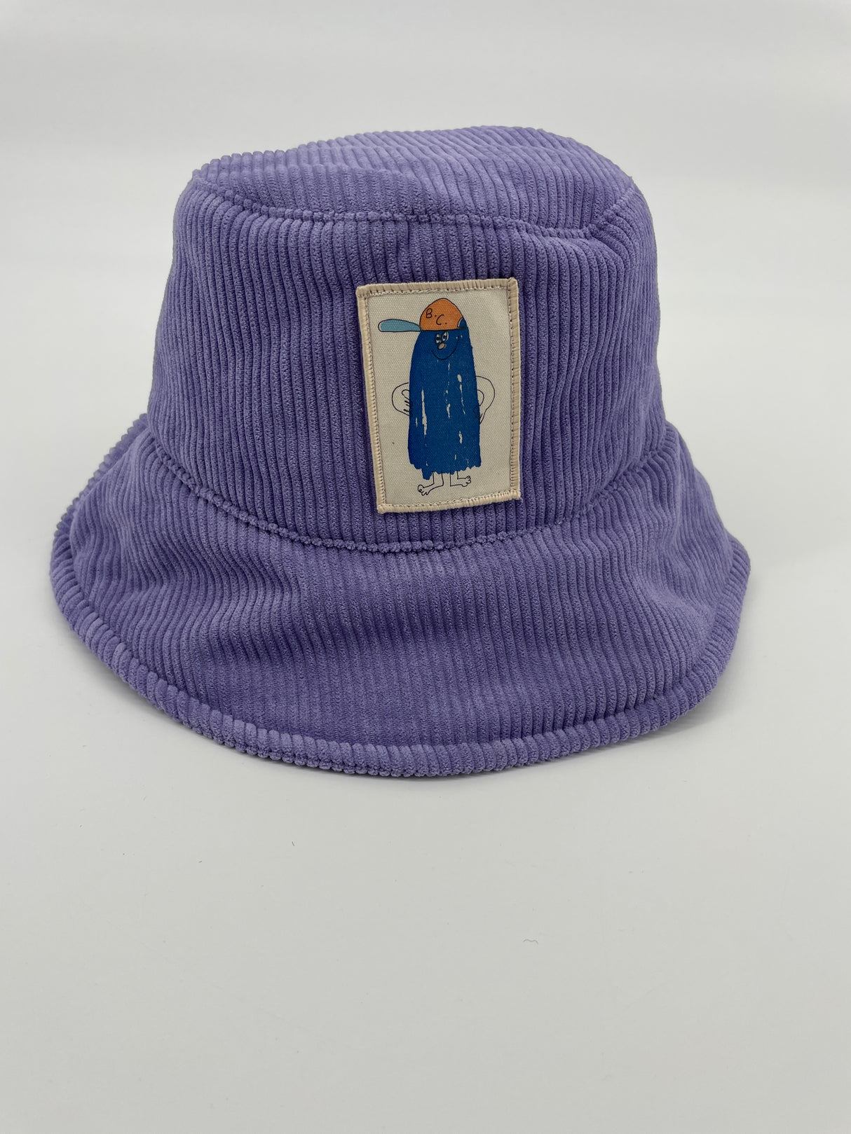 Vissershoedje Paars Cave Man Corduroy Maat 6 - 10 Jaar