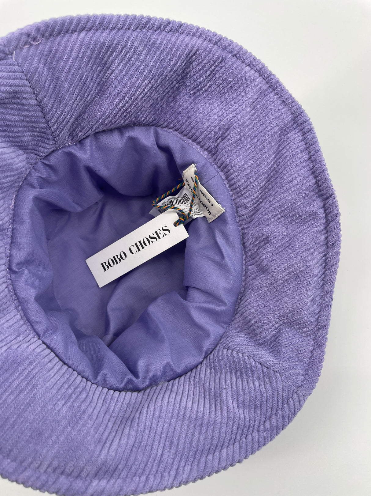 Vissershoedje Paars Cave Man Corduroy Maat 6 - 10 Jaar