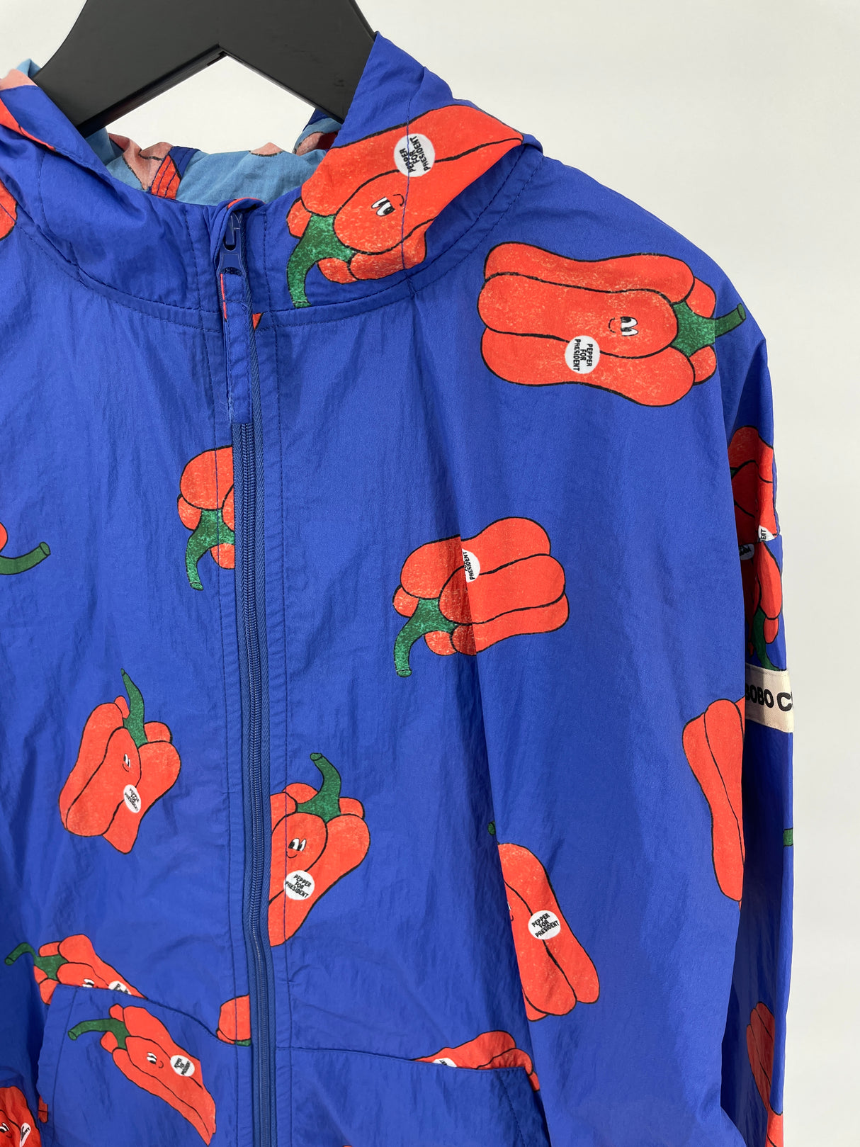 Windstopper Jas Blauw Paprika Maat 140 / 146