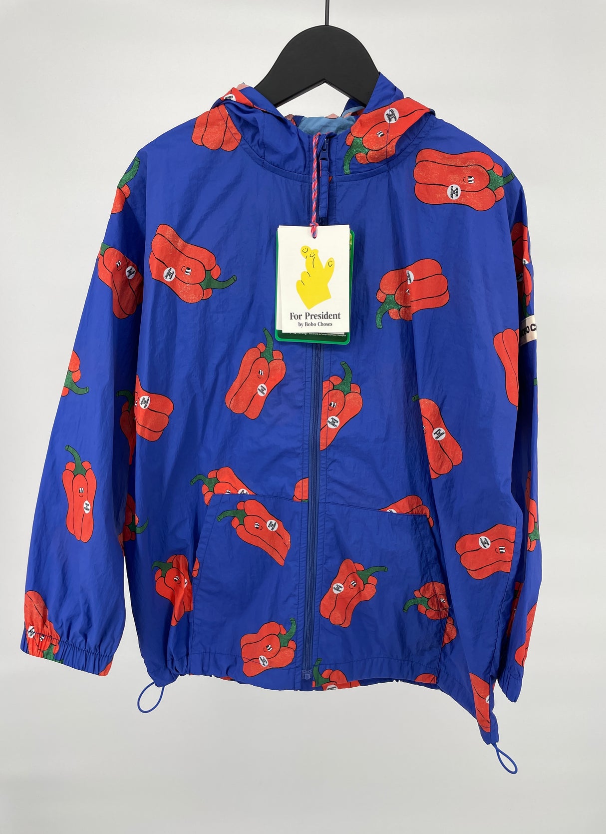 Windstopper Jas Blauw Paprika Maat 140 / 146