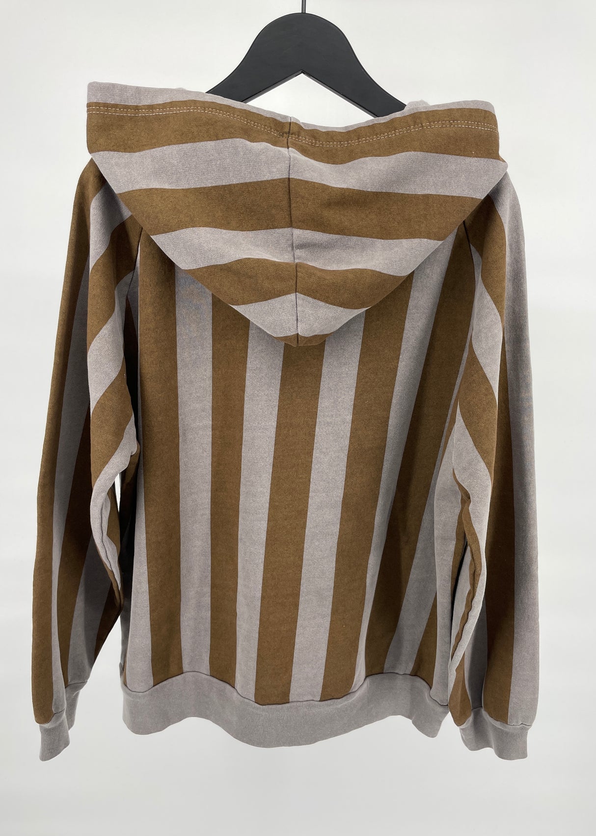 Vest Bruin Grijs Gestreept Maat 140 / 146