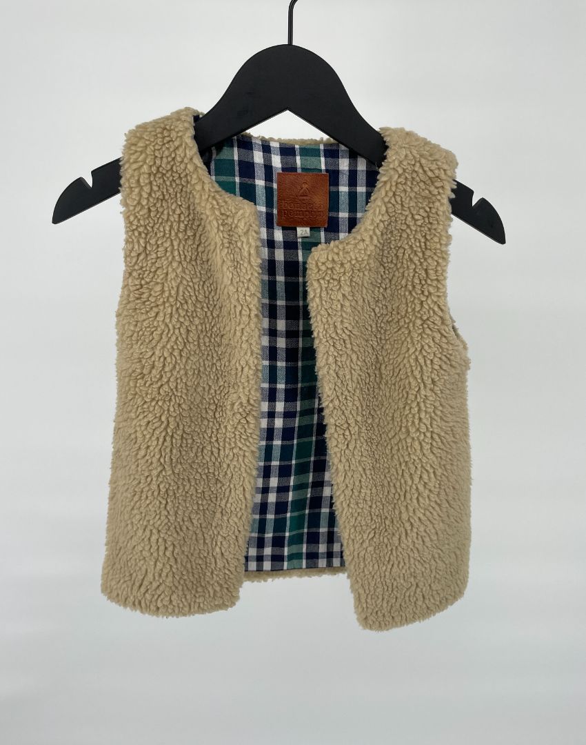 Bodywarmer Beige Maat 86