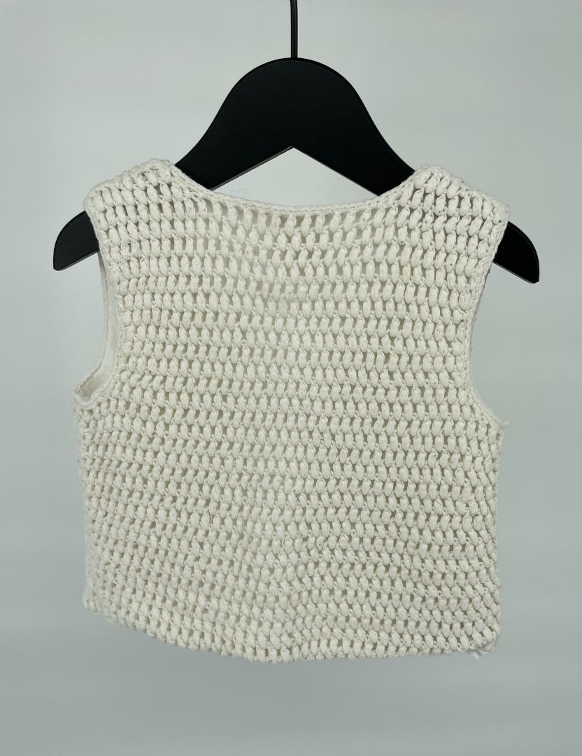 Mouwloos Vestje Beige Maat 74