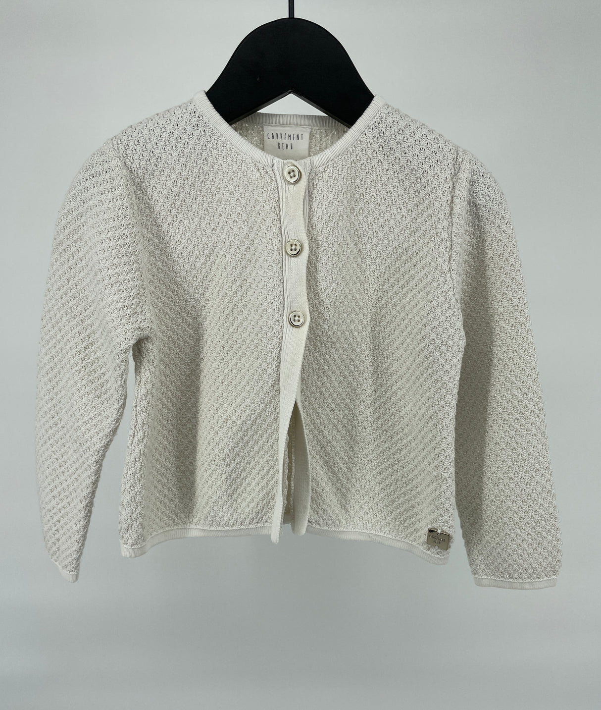 Vest Beige met Gouden Accenten Maat 80