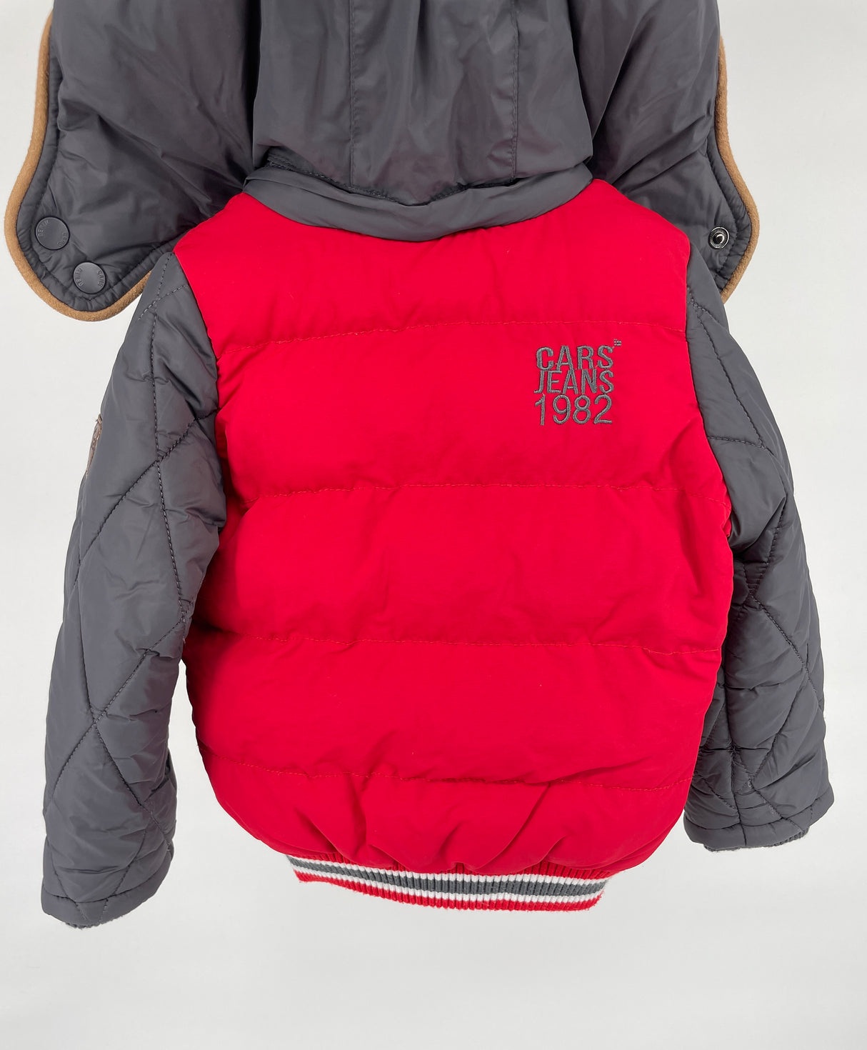 Jas Rood Grijs Maat 92