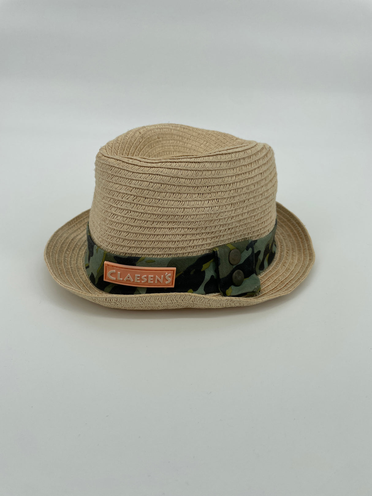 Strohoed Beige Camouflage Print Maat 4 - 5 Jaar