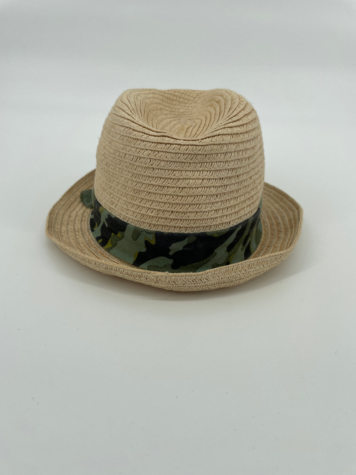 Strohoed Beige Camouflage Print Maat 4 - 5 Jaar