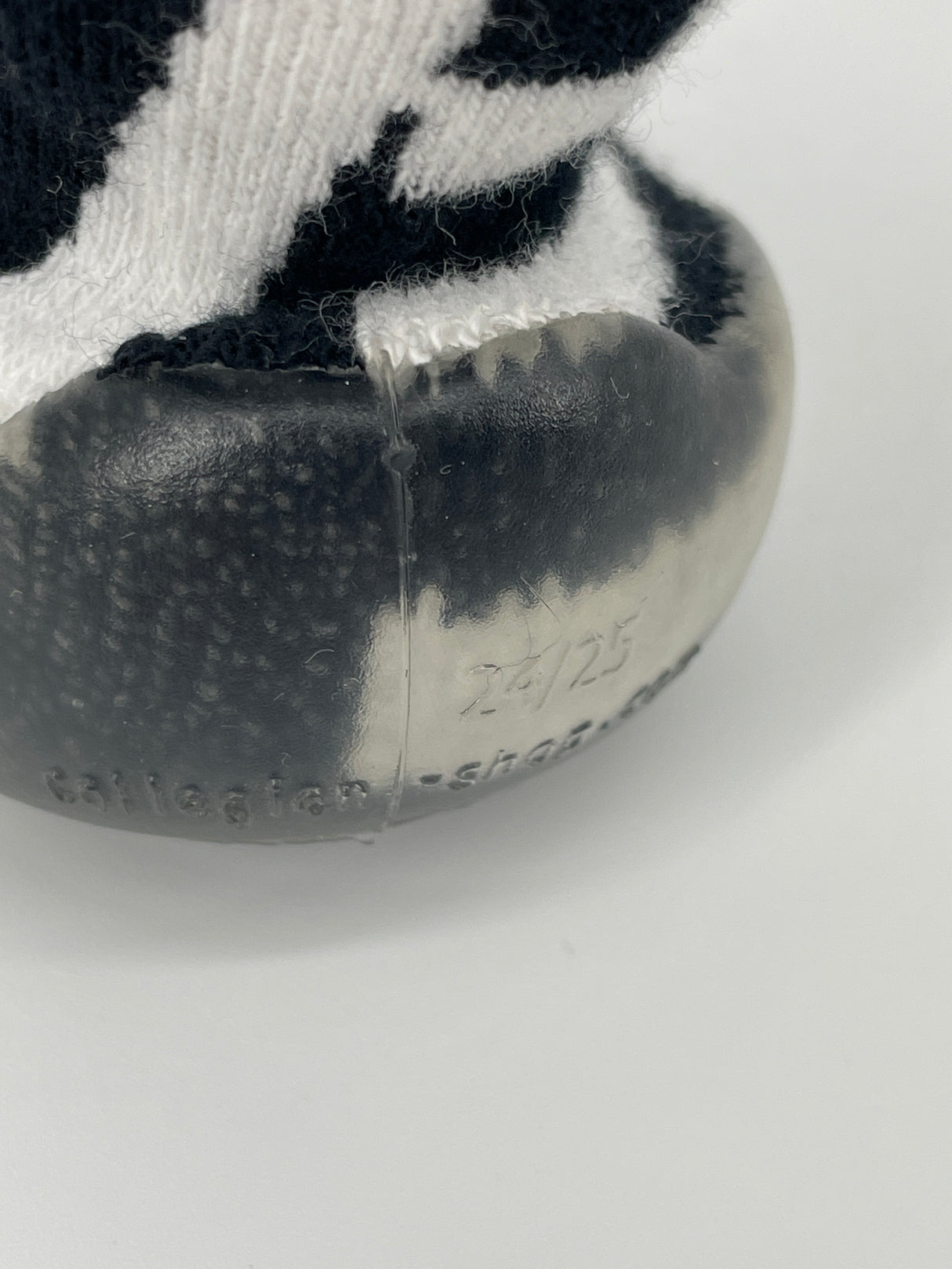 Sloffen Zwart Wit Strepen Maat 24 / 25