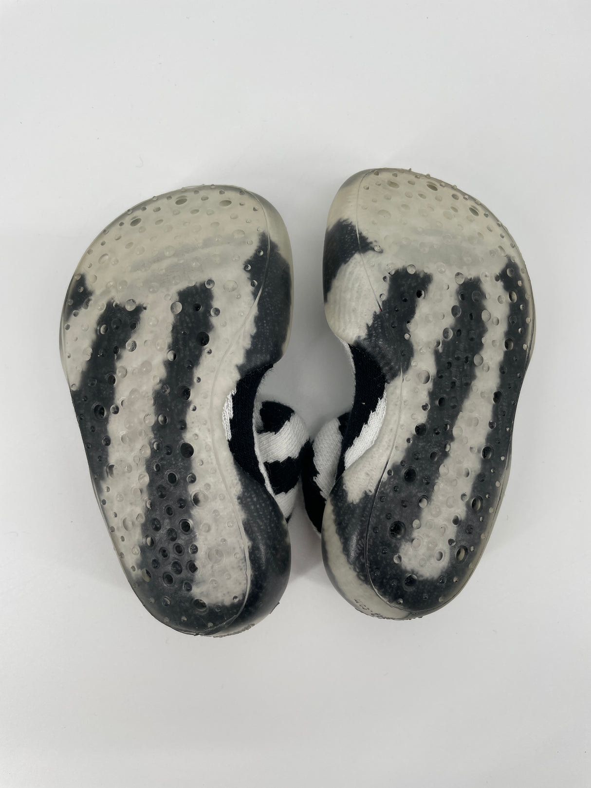 Sloffen Zwart Wit Strepen Maat 24 / 25