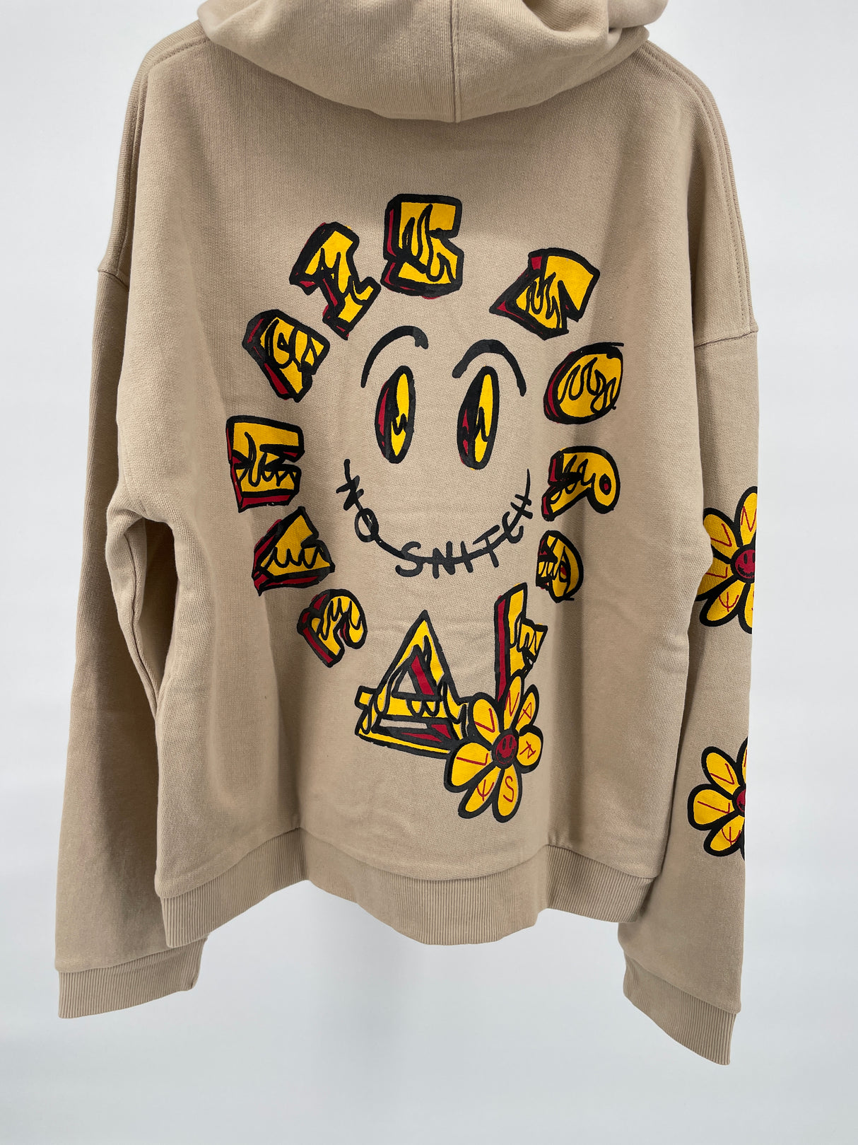 Hoodie Beige No Snitch Maat 158 / 164