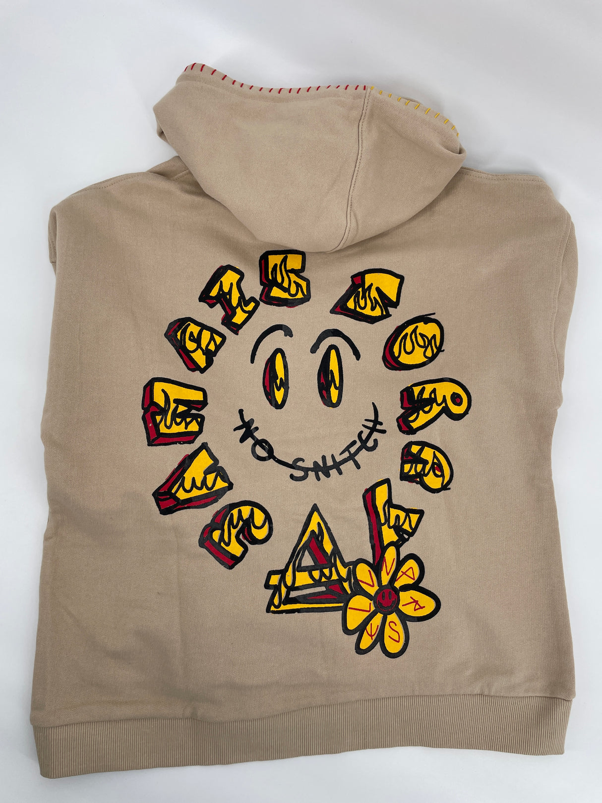 Hoodie Beige No Snitch Maat 158 / 164