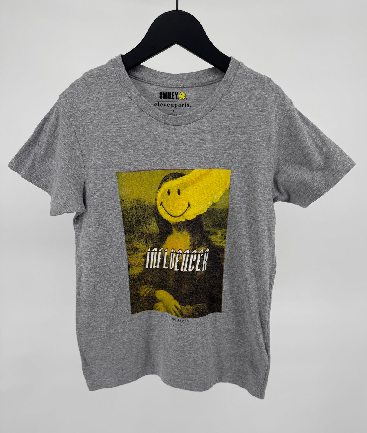 T-shirt Grijs Mona Lisa Influencer Maat 152