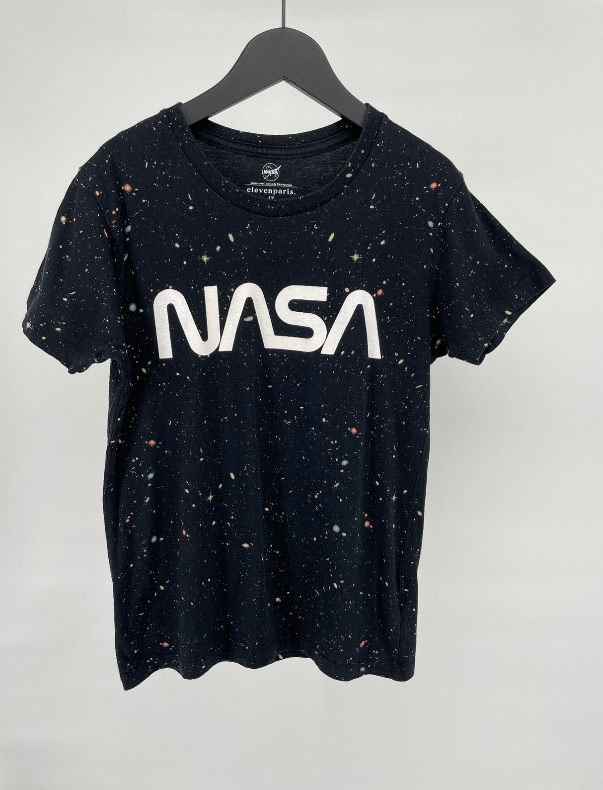 T-shirt Zwart NASA Maat 152