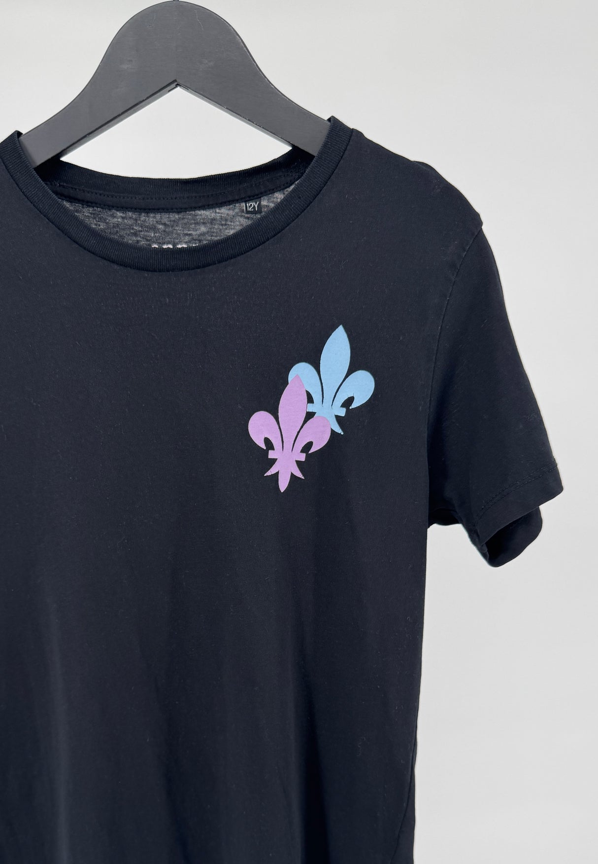 T-shirt Zwart No Snitch Smiley Print Maat 152