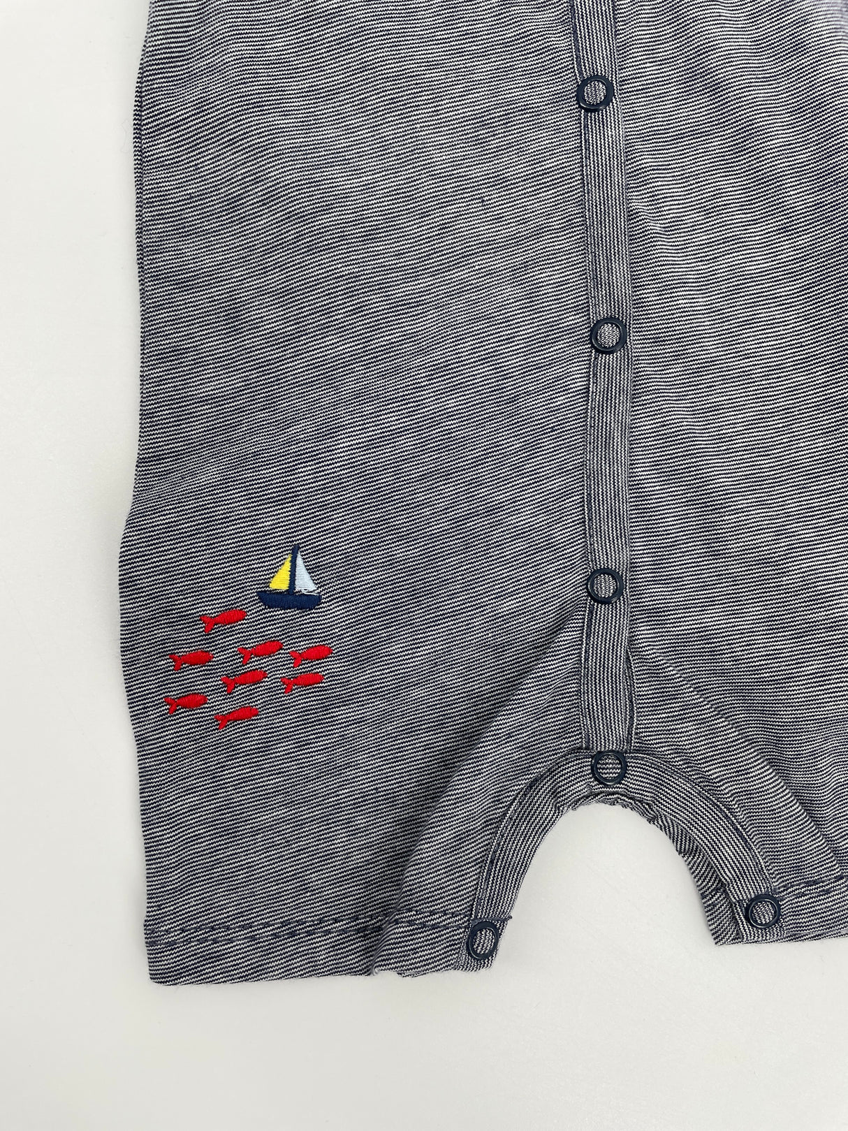 Babypak Donkerblauw Wit Korte Mouw Maat 62