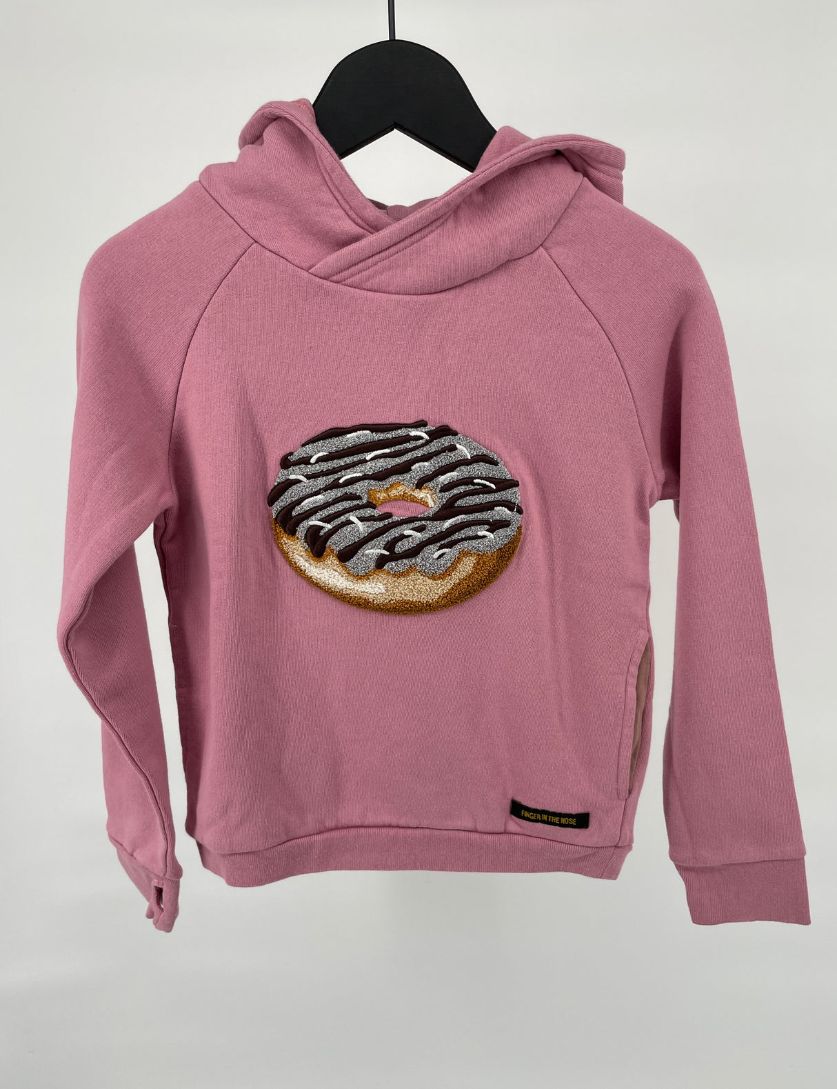 Hoodie Roze Donut Maat 122