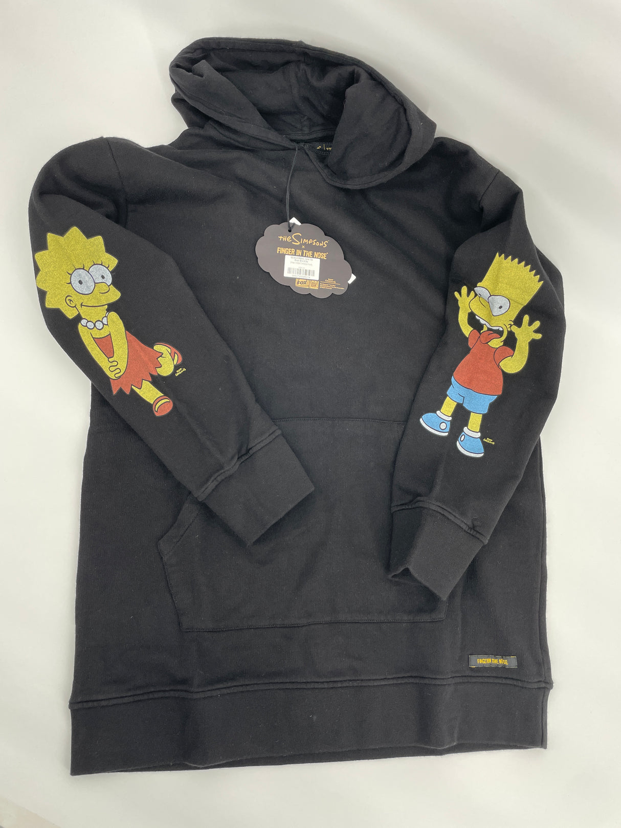 Hoodie Zwart Simpsons Maat 152 / 158