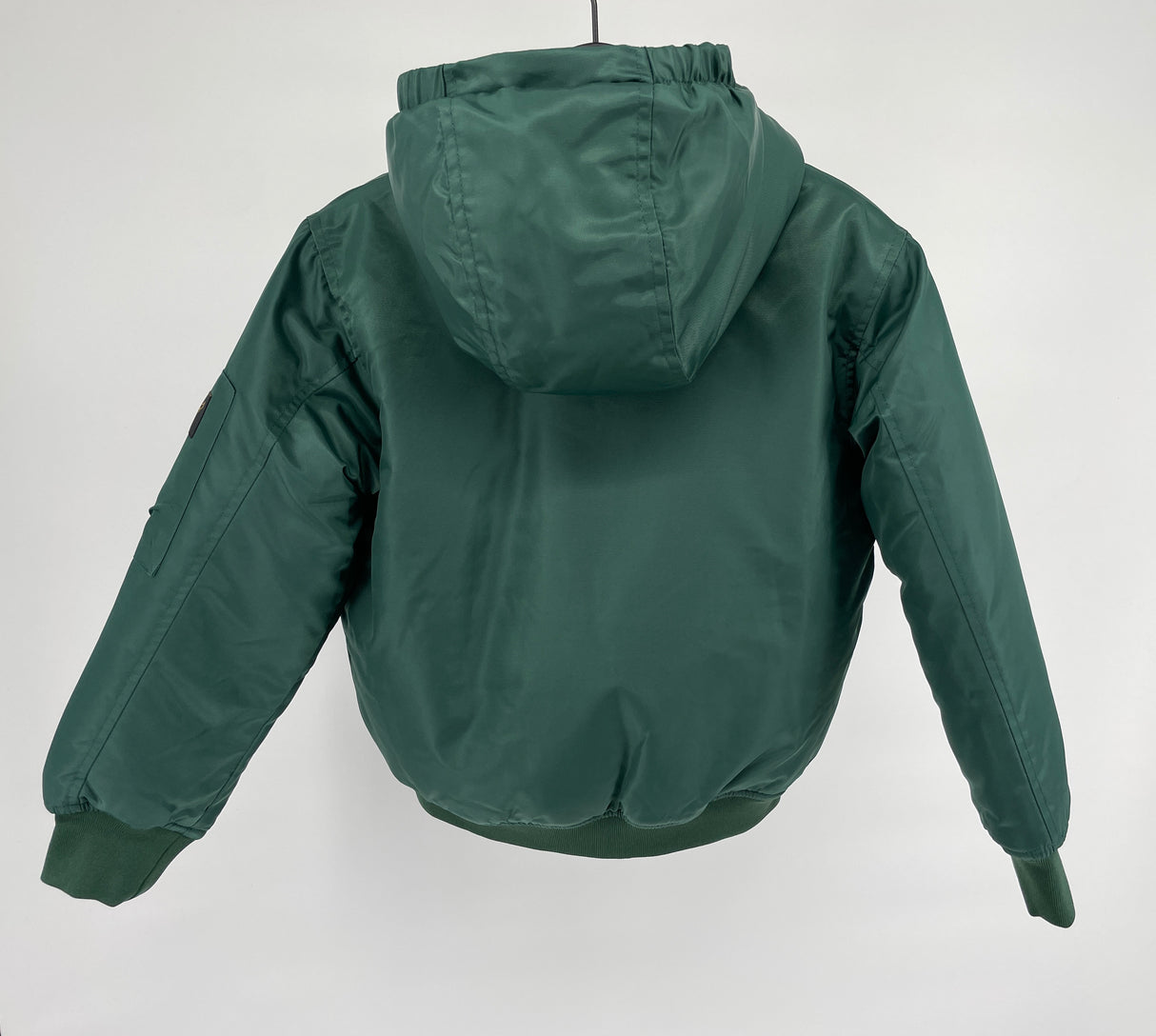 Jas Bomber Groen Capuchon Maat 122