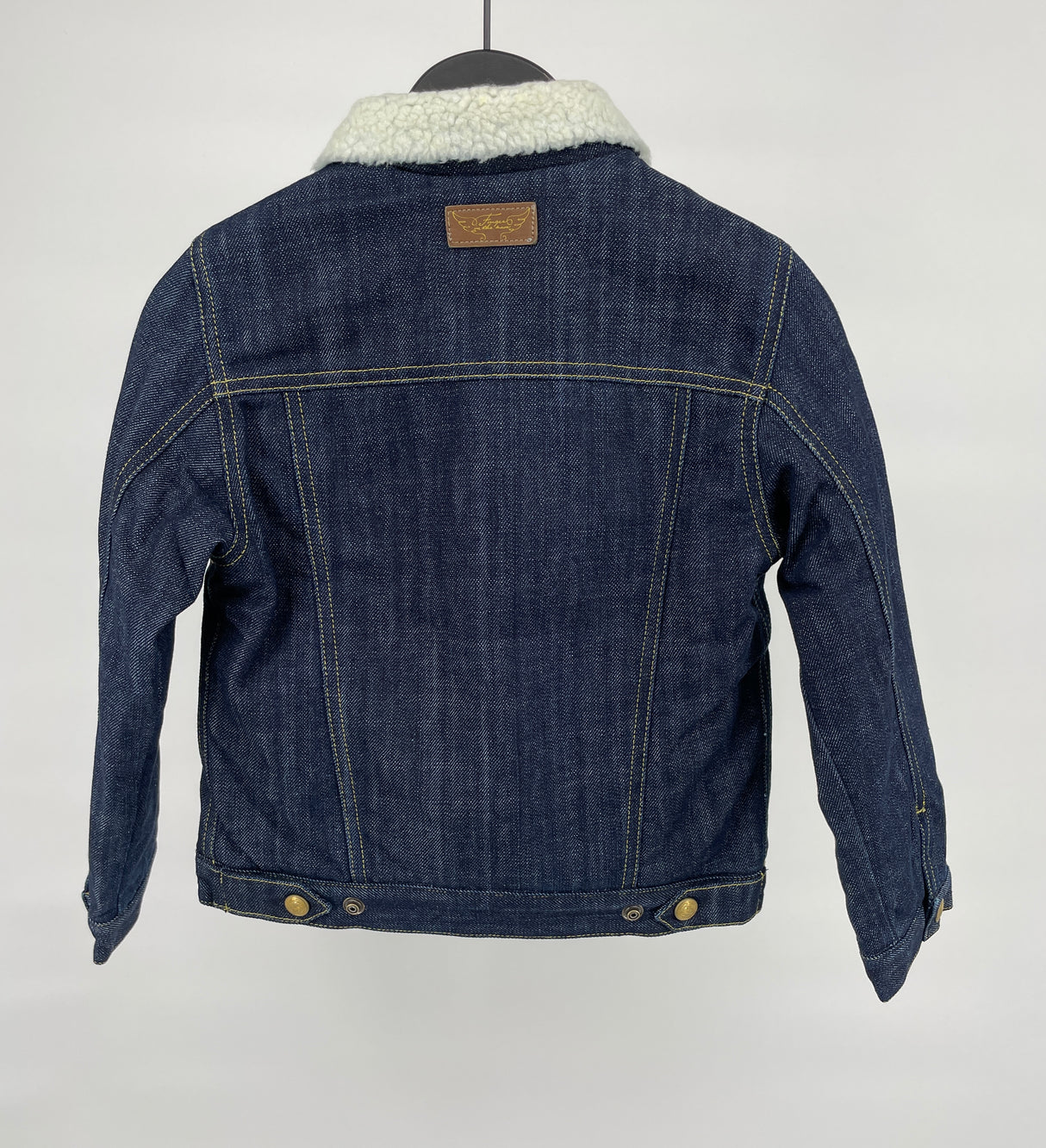 Spijkerjas Donkerblauw Gevoerd