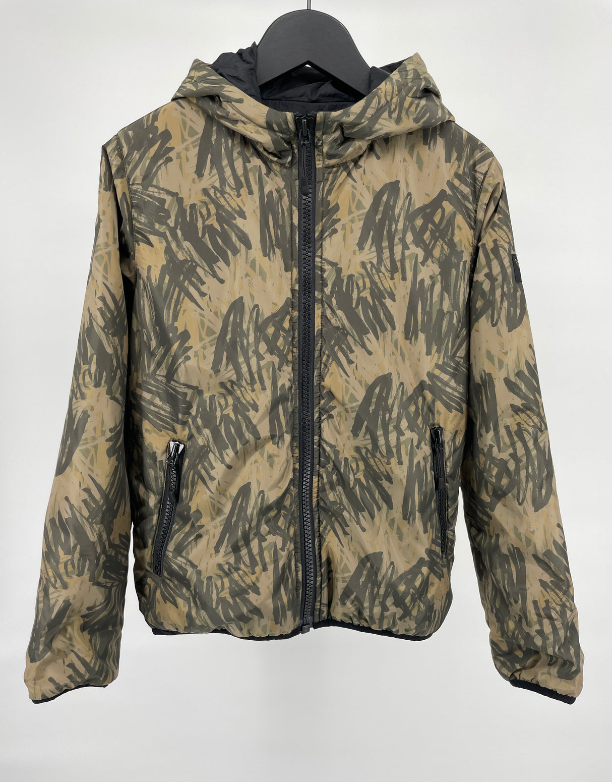 Windbreker Jas Groen Print Maat 146