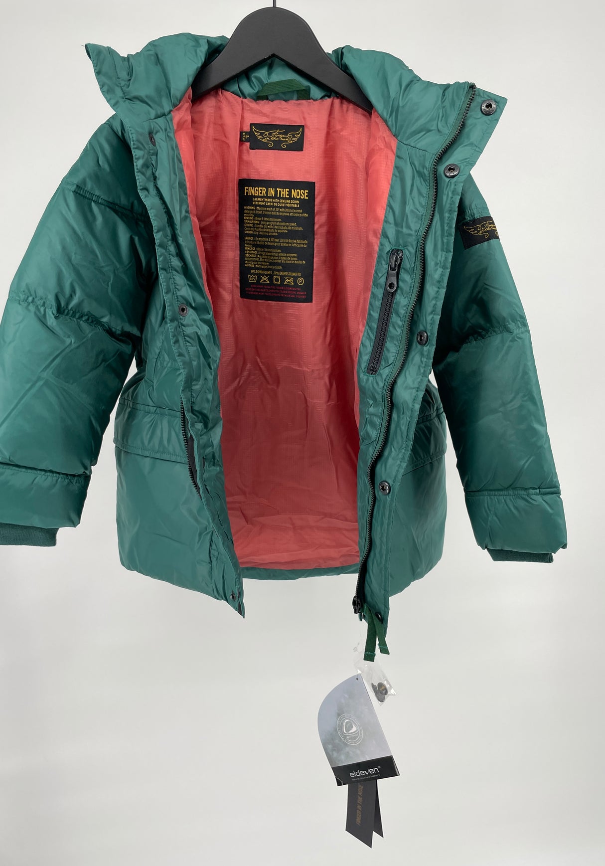 Winterjas Dons Parka Groen Maat 122