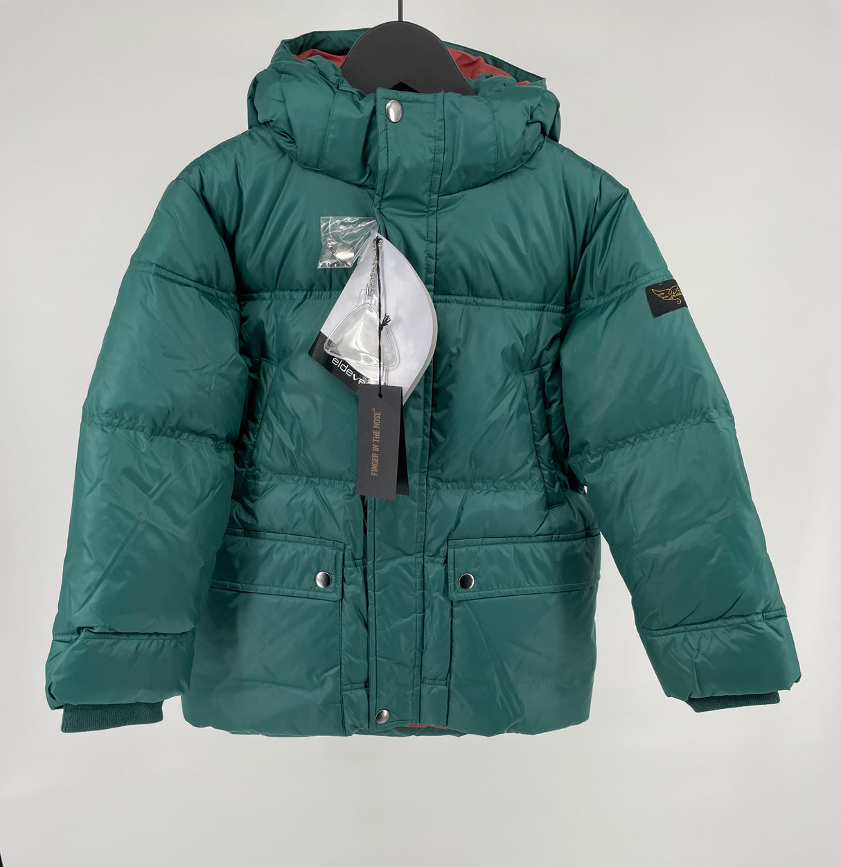 Winterjas Dons Parka Groen Maat 122