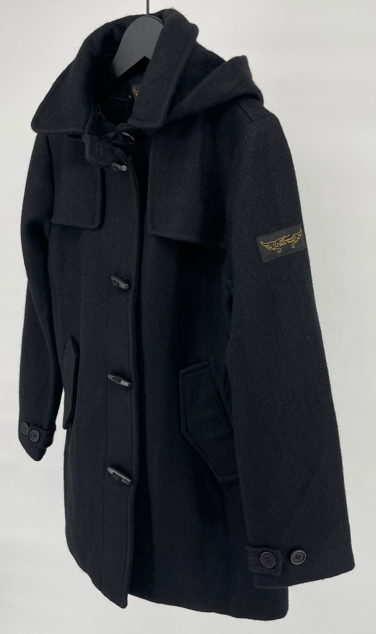 Jas Parka Zwart Houtje Touwtje Maat 140 / 146