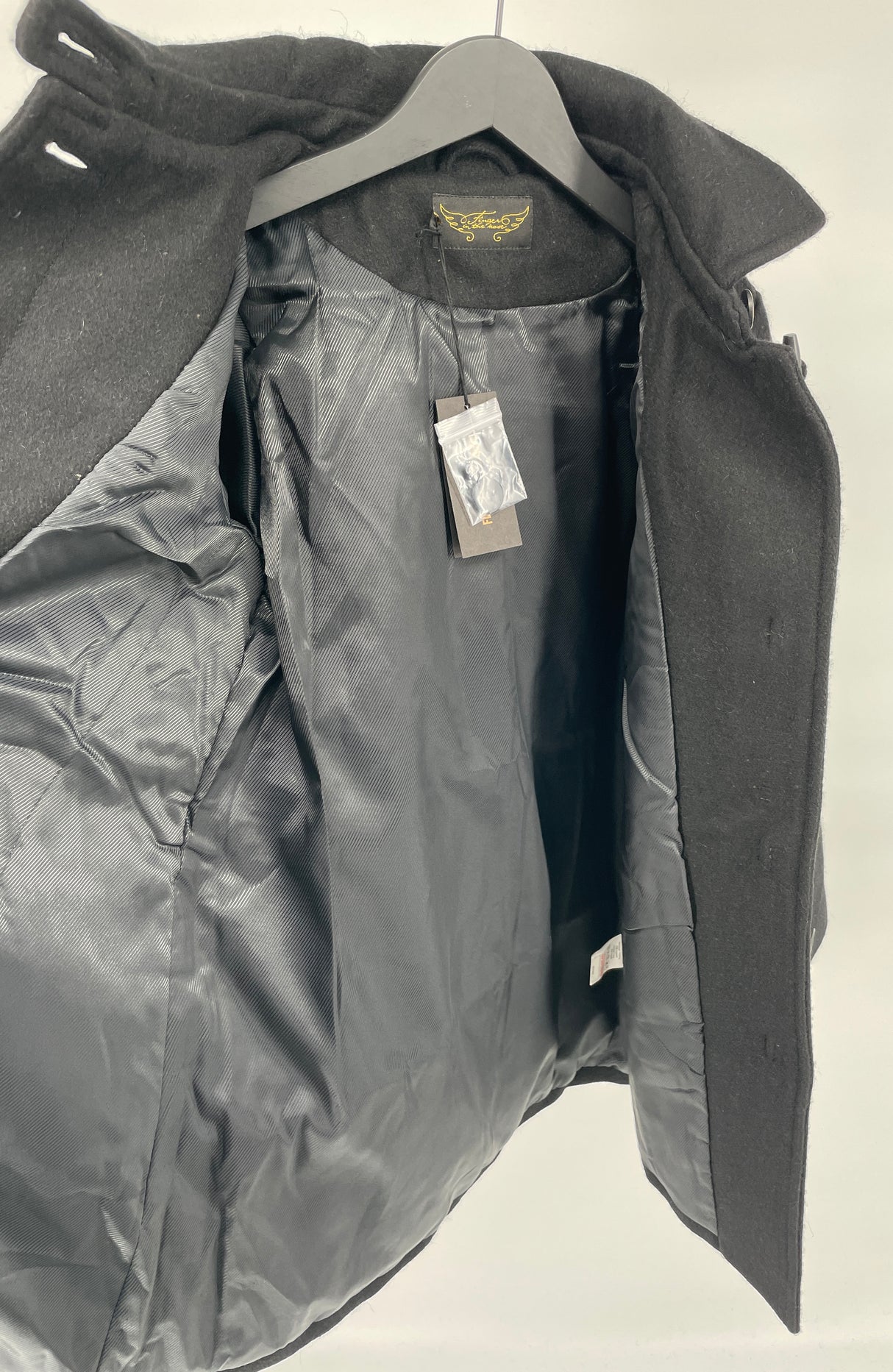 Jas Parka Zwart Houtje Touwtje Maat 140 / 146