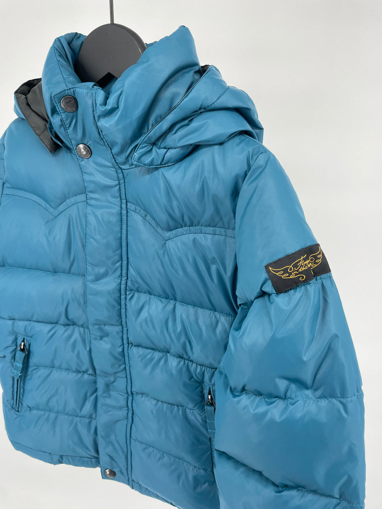 Winterjas Petrol Blauw Dons Maat 122