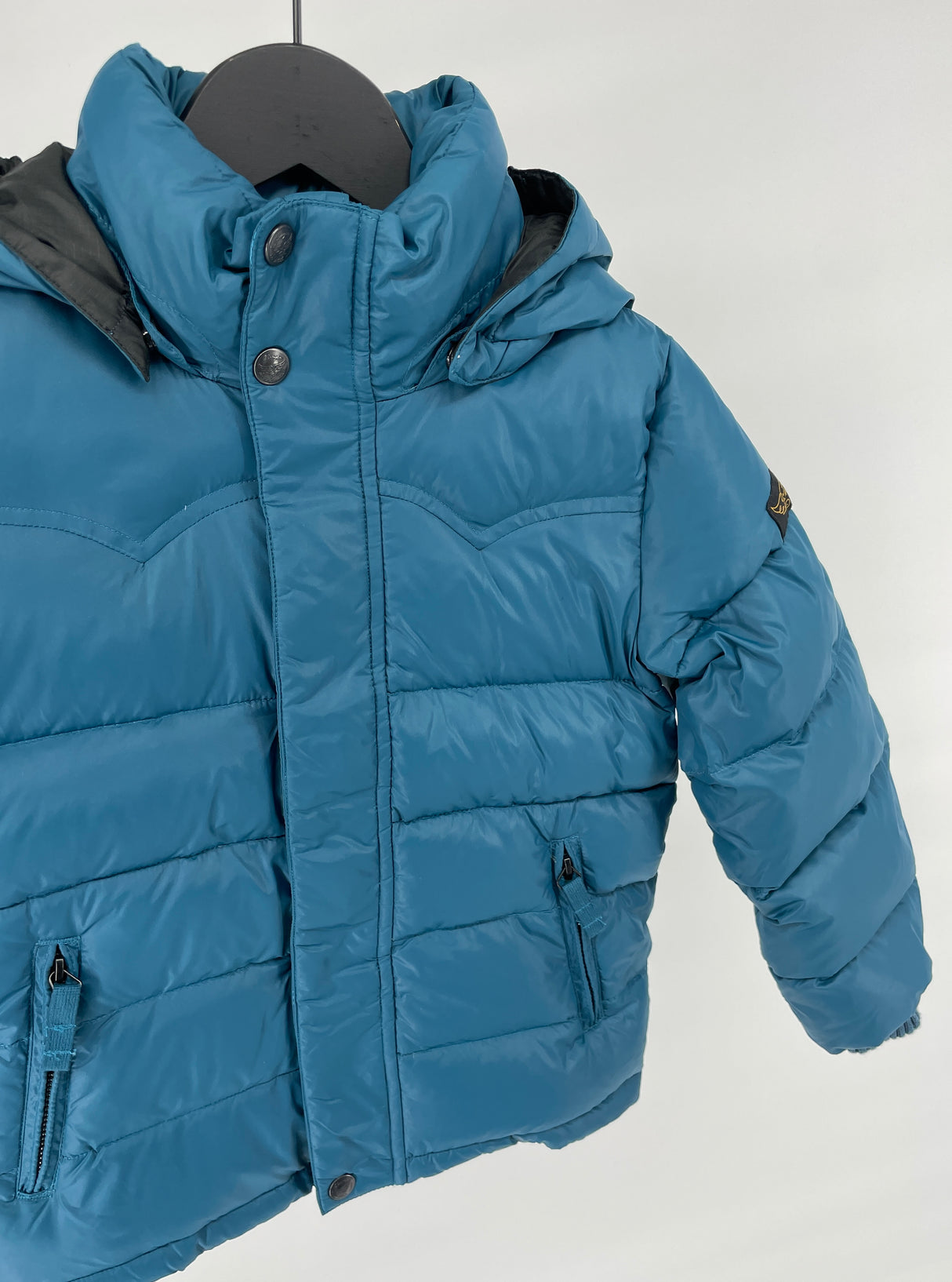 Winterjas Petrol Blauw Dons Maat 122