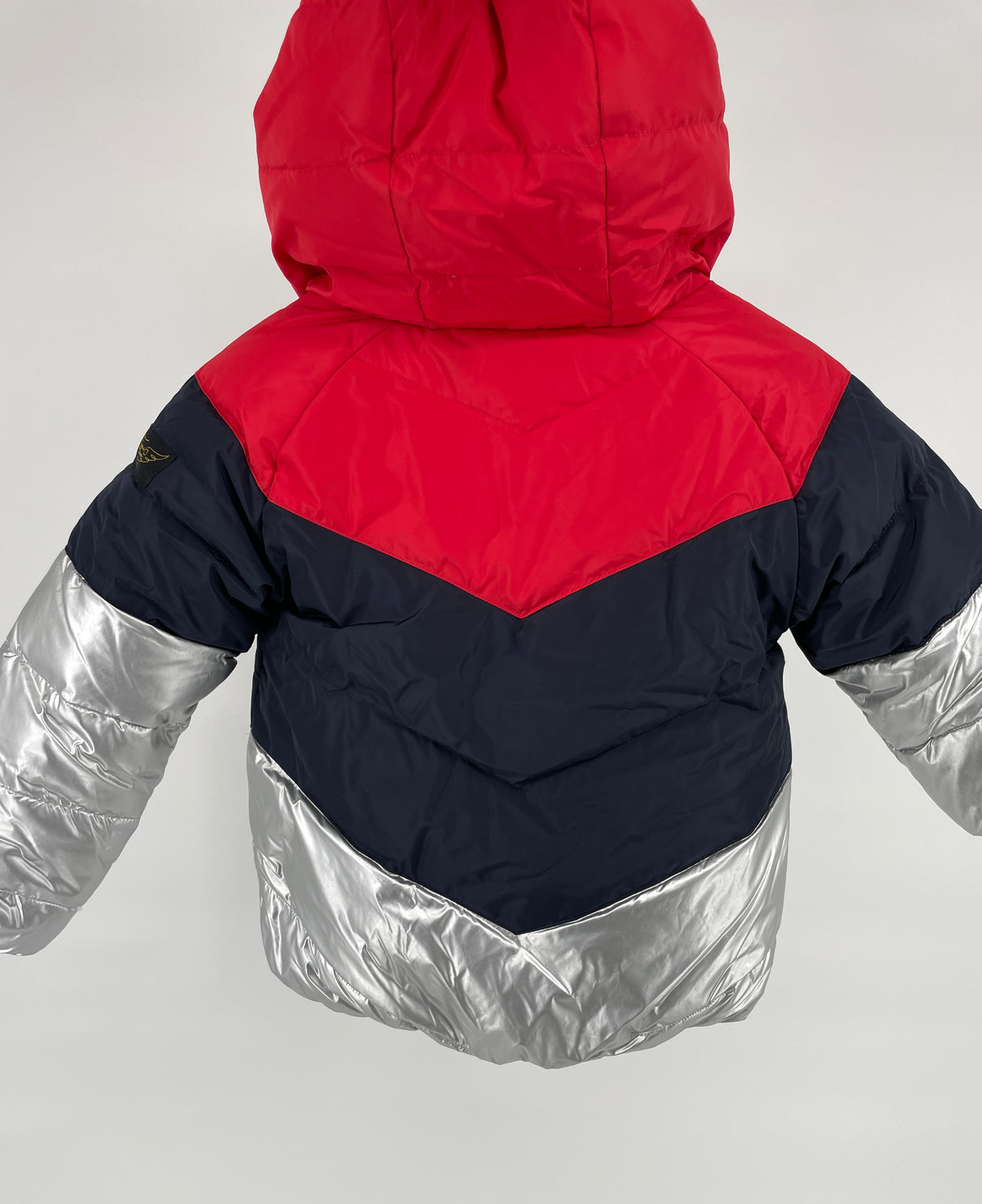 Jas Dons Reversible Zilver Maat 110