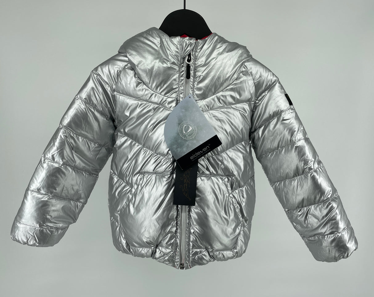 Jas Dons Reversible Zilver Maat 110