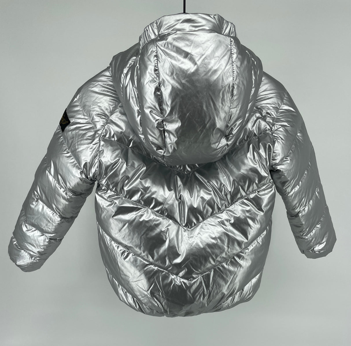 Jas Dons Reversible Zilver Maat 110