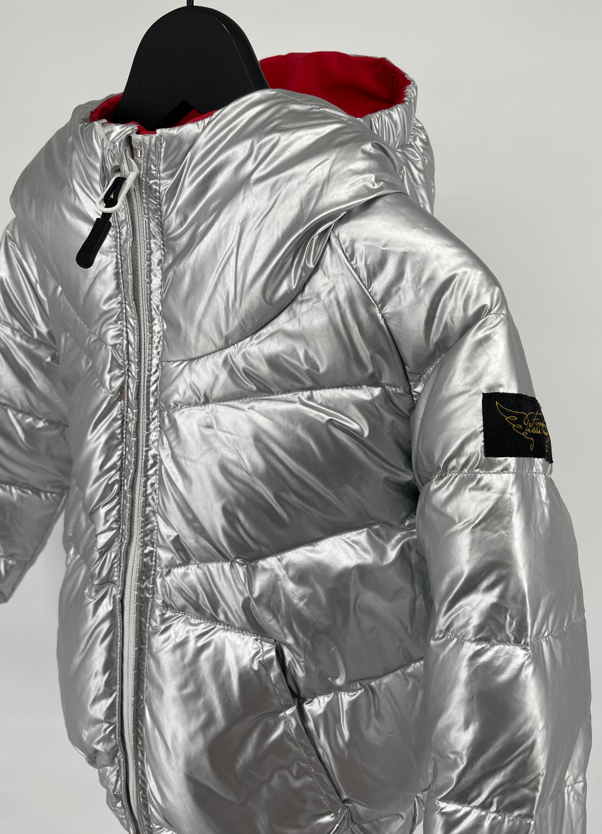 Jas Dons Reversible Zilver Maat 110