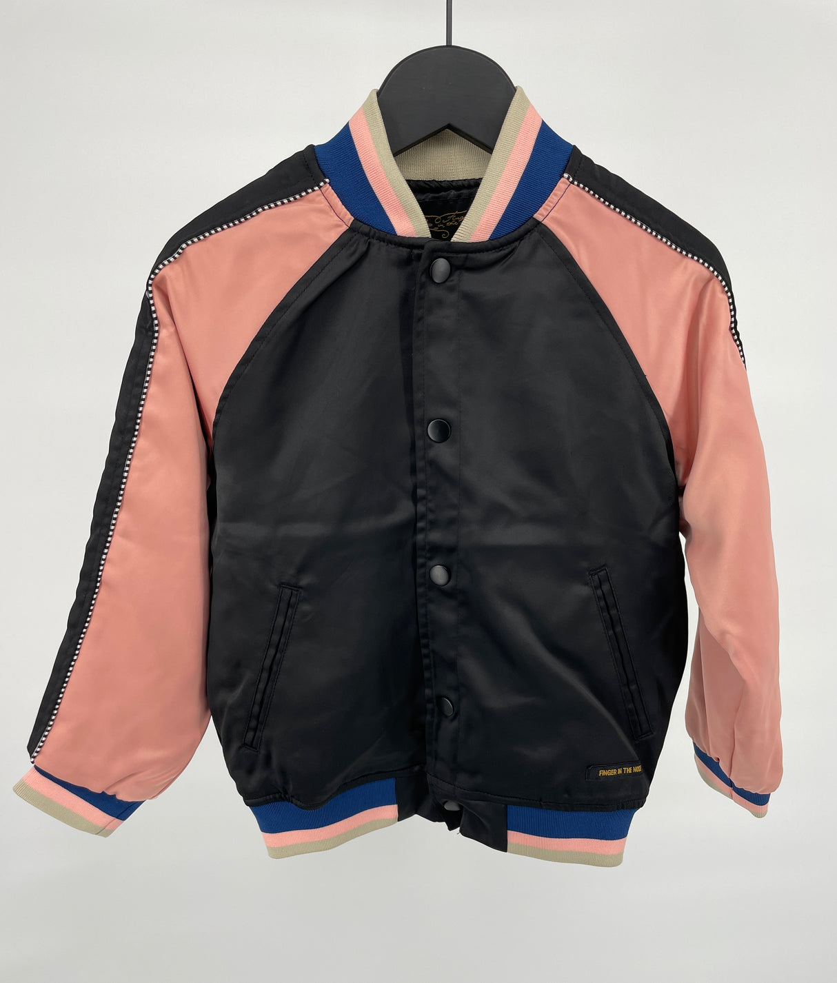 Jas Zwart Roze Palmboom Maat 122