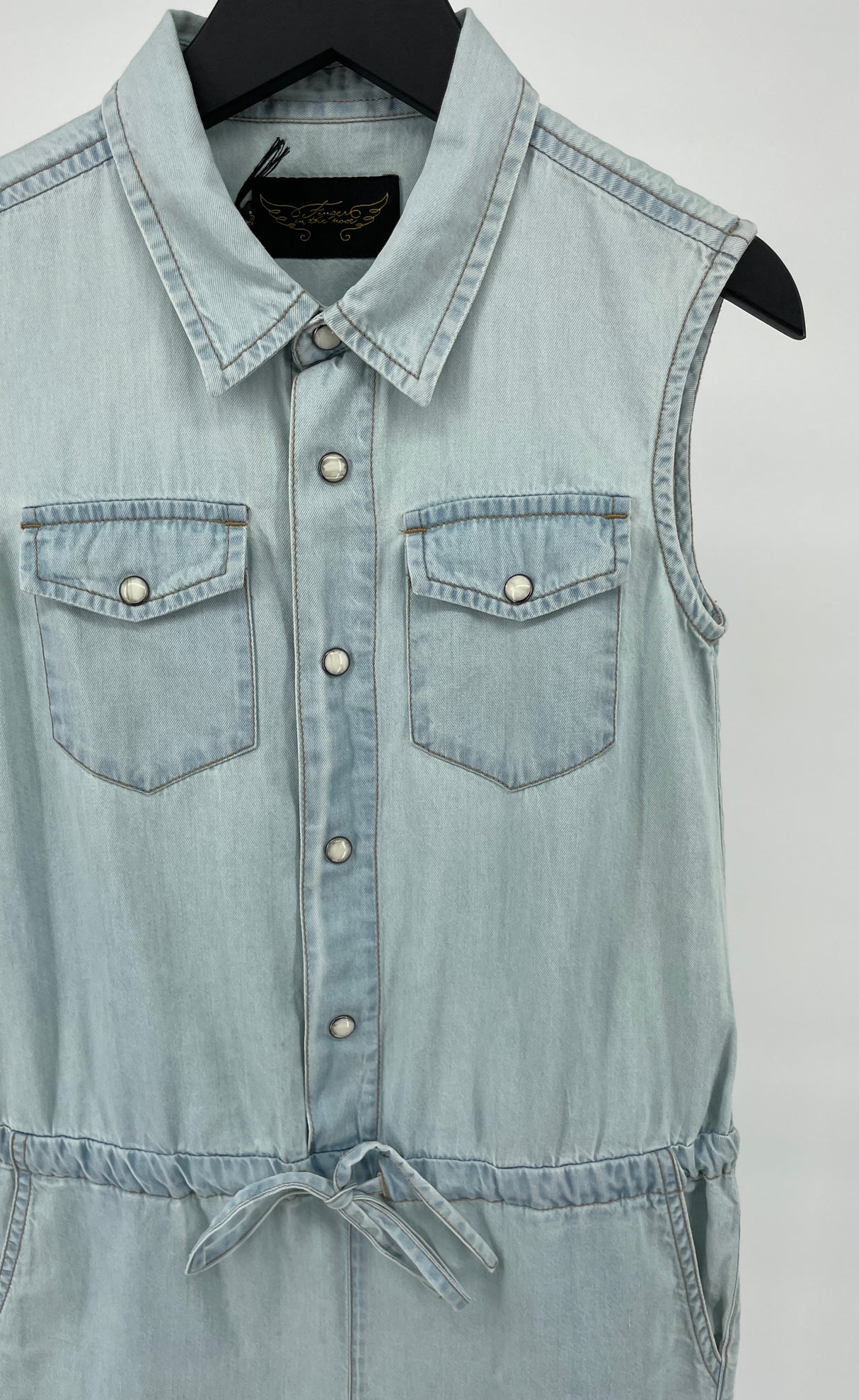 Jumpsuit Lichtblauw Gebleekt Maat 122