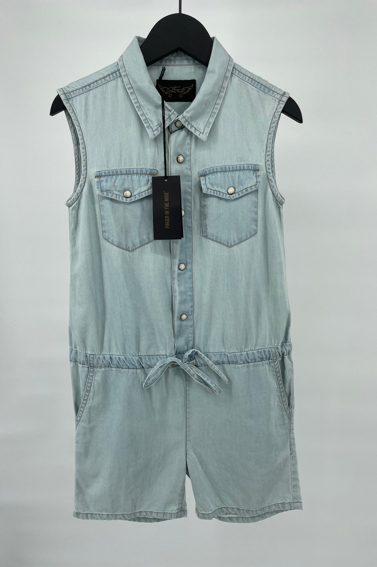 Jumpsuit Lichtblauw Gebleekt Maat 122