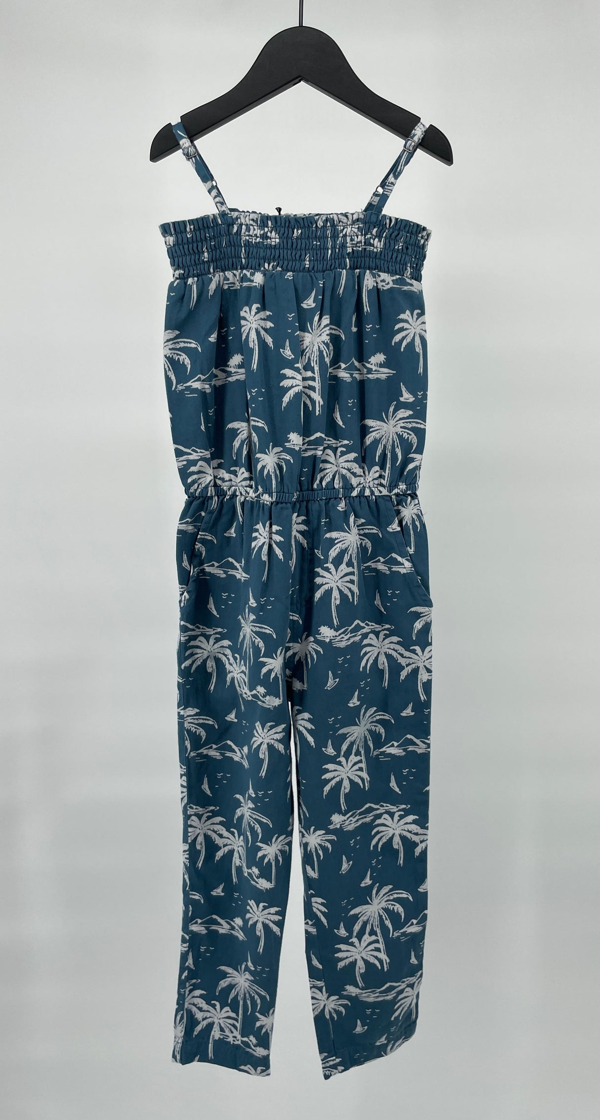 Jumpsuit Lang Blauw Palmbomen