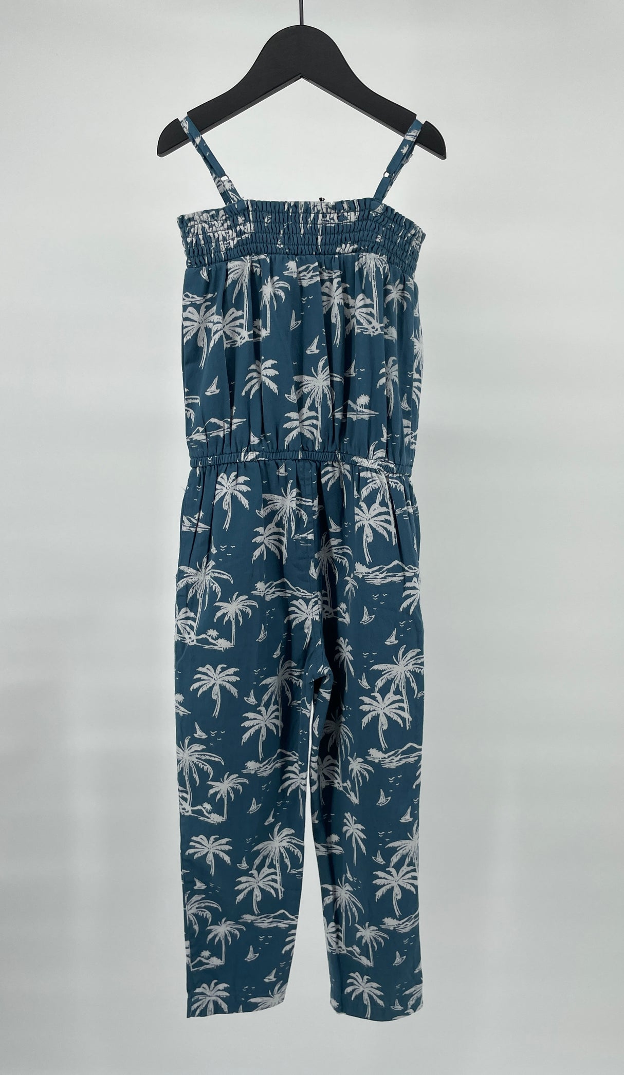 Jumpsuit Lang Blauw Palmbomen