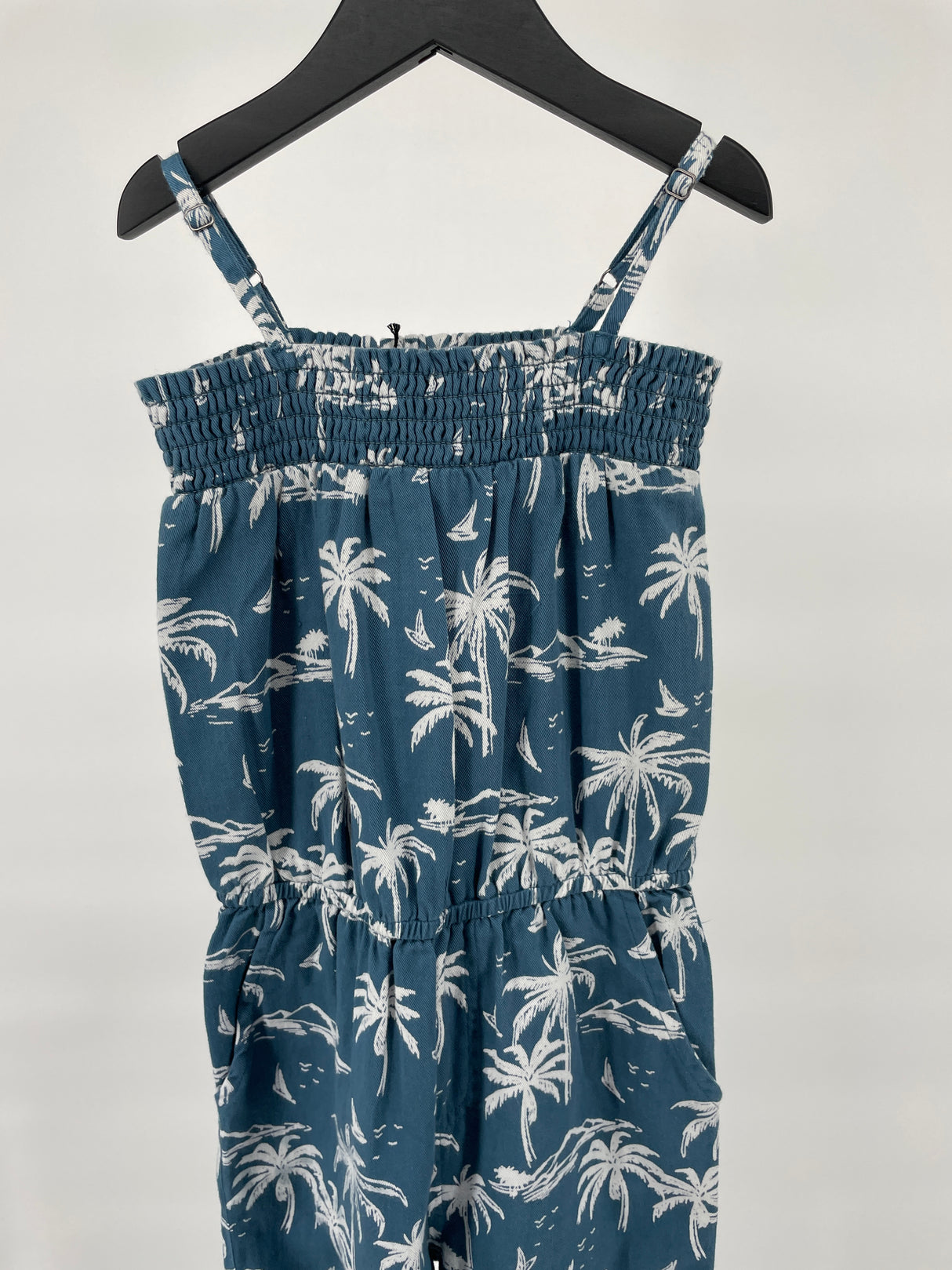 Jumpsuit Lang Blauw Palmbomen