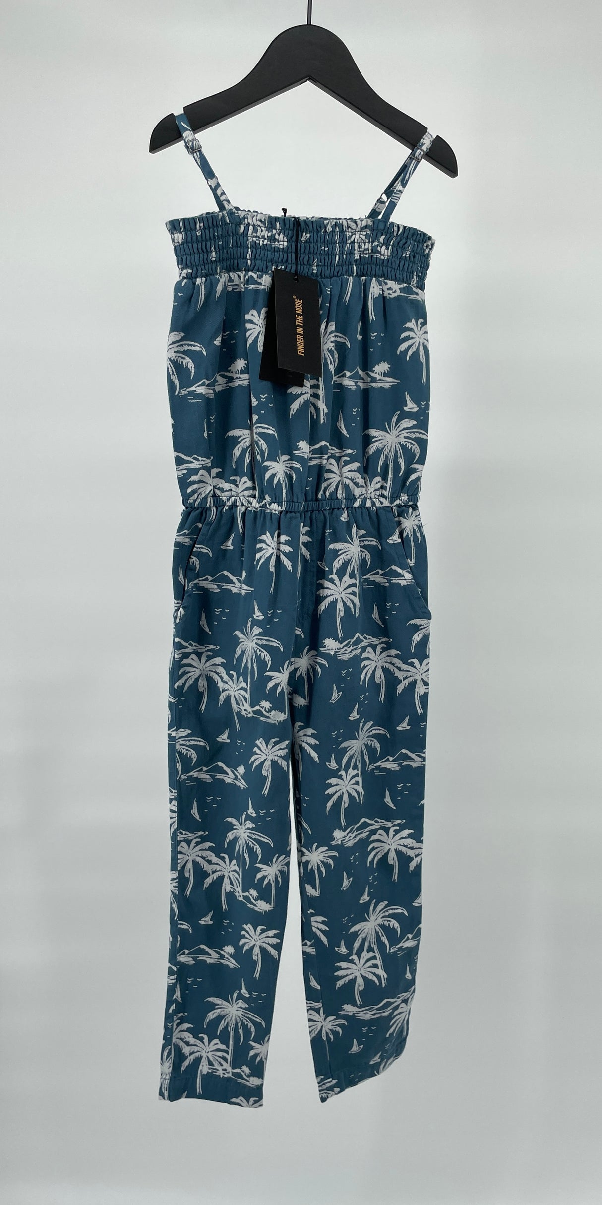 Jumpsuit Lang Blauw Palmbomen