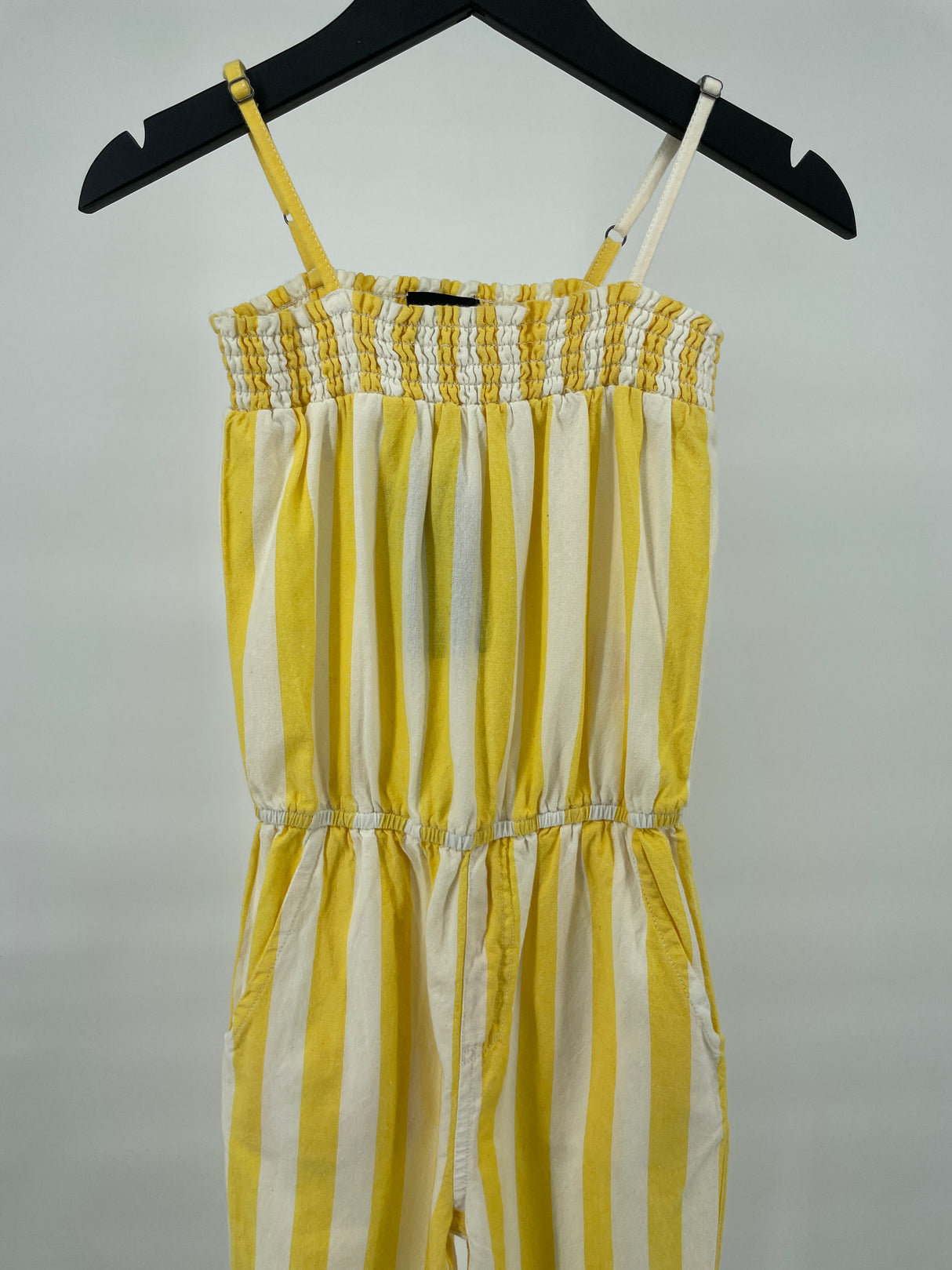 Jumpsuit Geel Wit Gestreept