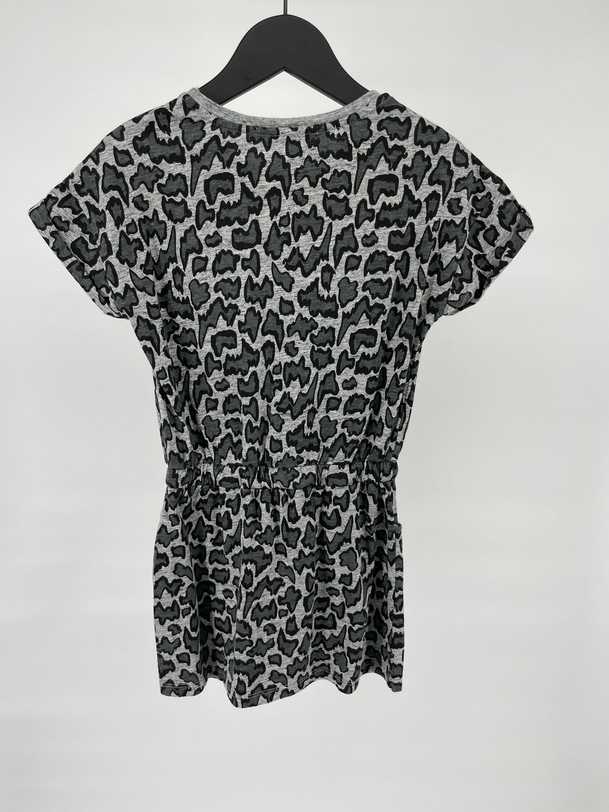 Jurk Grijs Panter Print