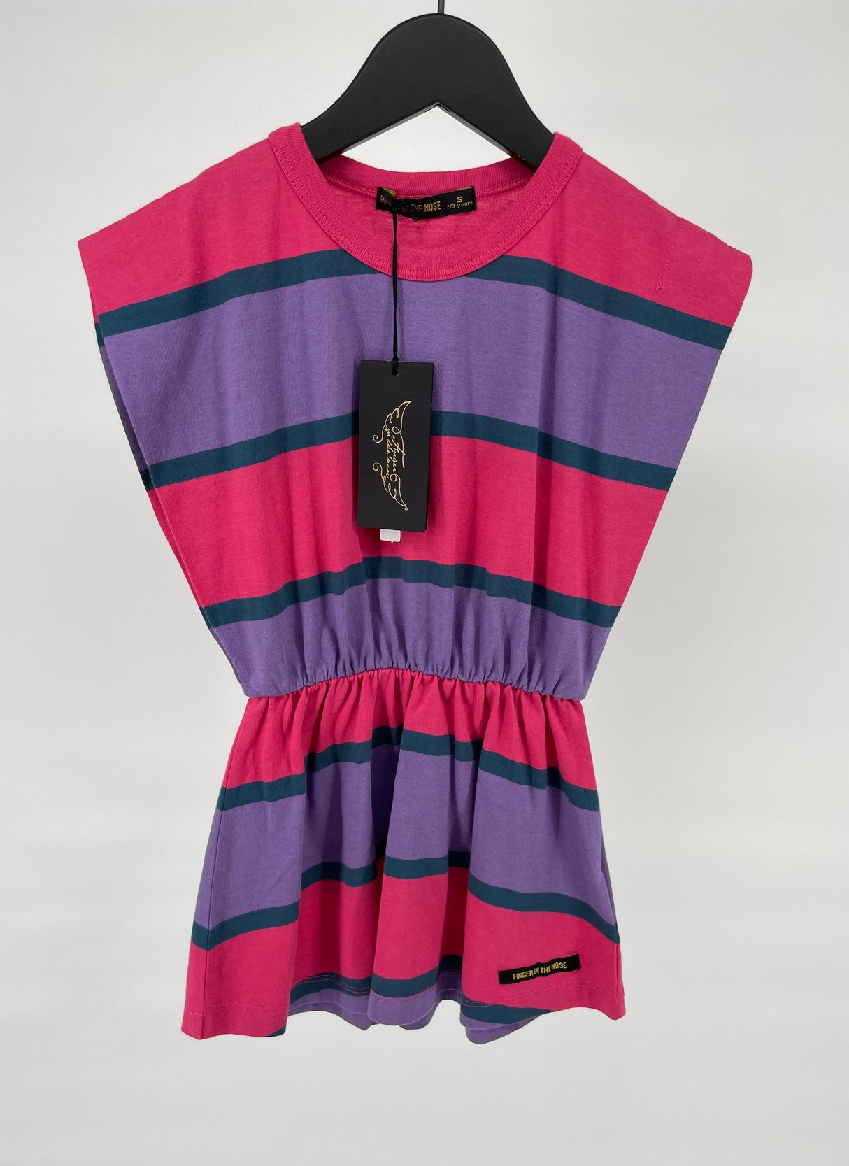 Jurk Roze Paars Gestreept